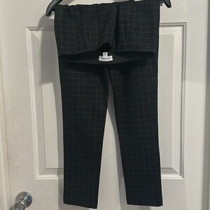 Calvin Klein Size 8 Checkered Stretch Work Pants